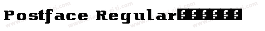 Postface Regular字体转换